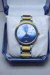 "Citizen Quartz Blue Dial Two-Tone Stainless Steel Watch"