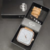 "TOMI Minimalist Square Dial Leather Strap Watch – Modern Elegance Redefined"